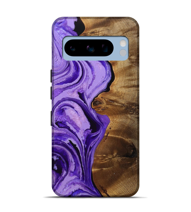 Pixel 8 Pro Wood Live Edge Phone Case - Leila (Purple, 756206)
