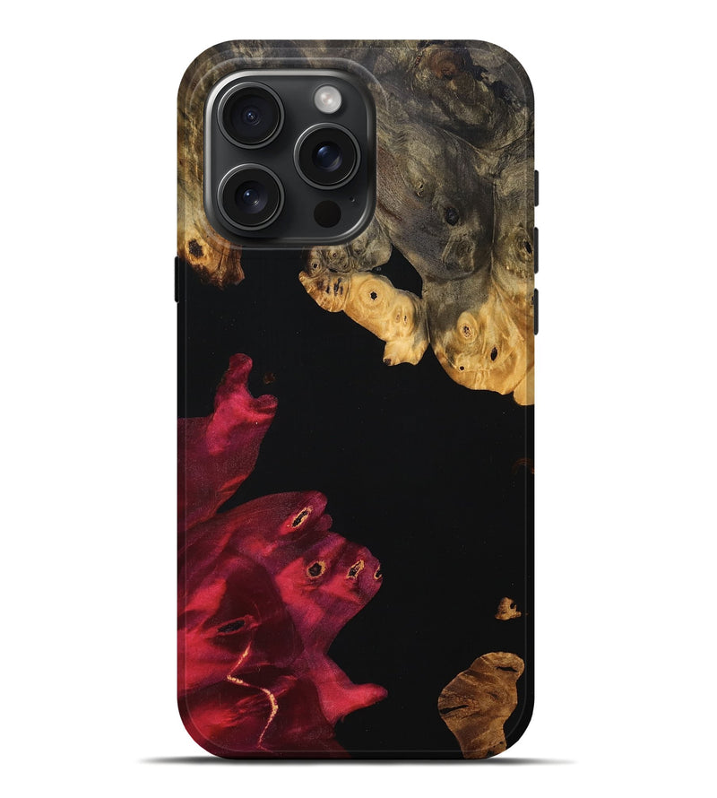 iPhone 16 Pro Max Wood Live Edge Phone Case - Max (Red, 756215)