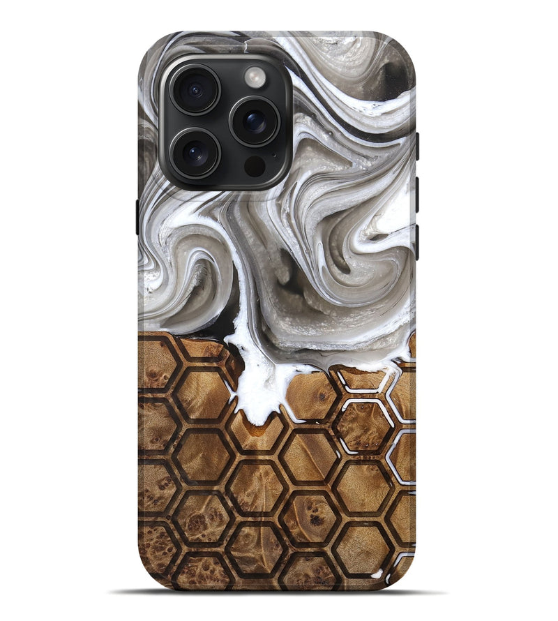 iPhone 16 Pro Max Wood Live Edge Phone Case - Lillie (Pattern, 756226)