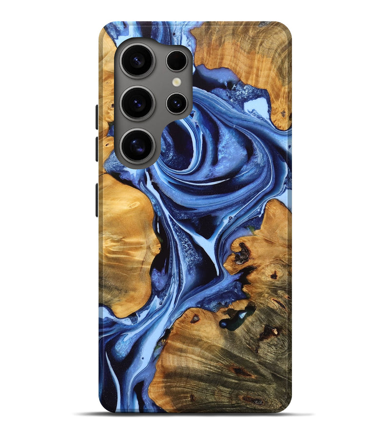 Galaxy S25 Ultra Wood Live Edge Phone Case - Saylor (Blue, 756233)