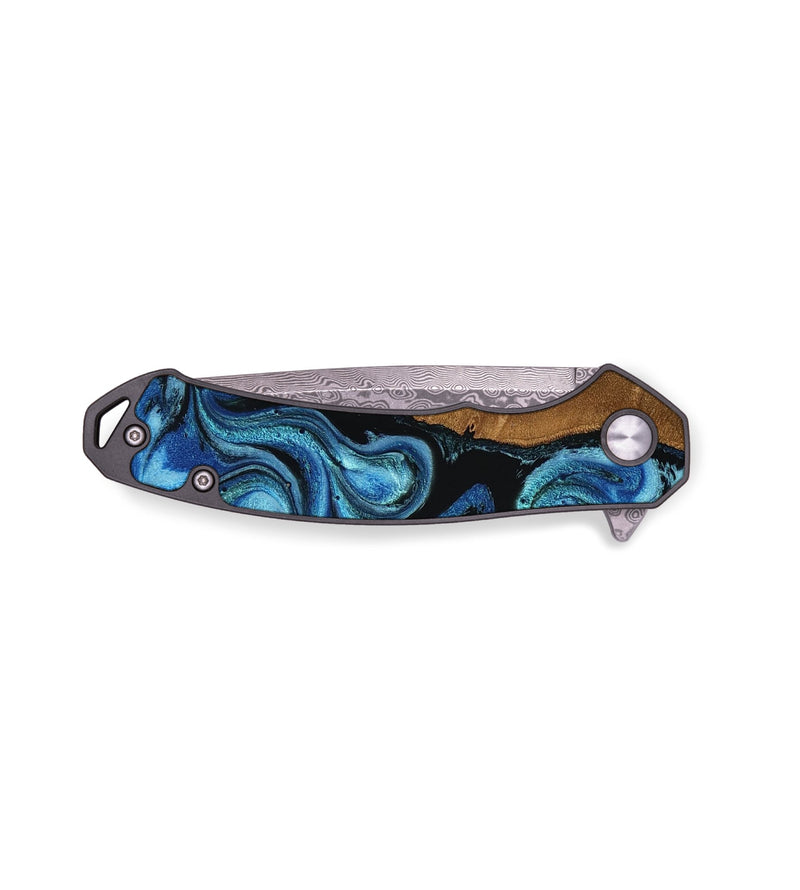 EDC Wood Pocket Knife - Johan (Blue, 756312)