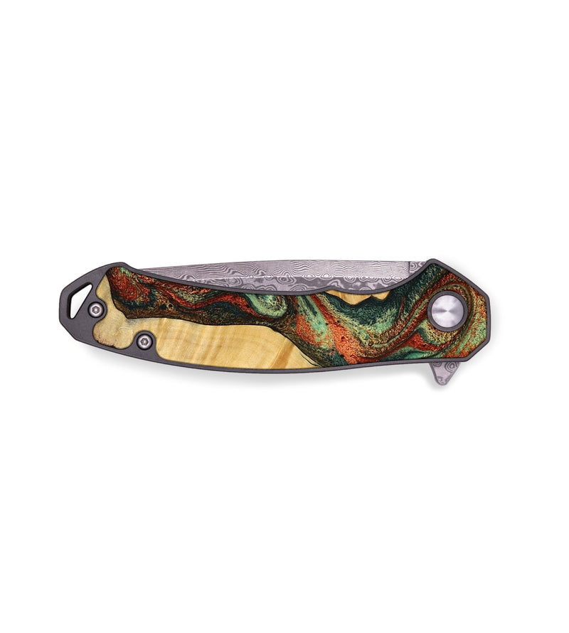 EDC Wood Pocket Knife - Wilford (Green, 756394)