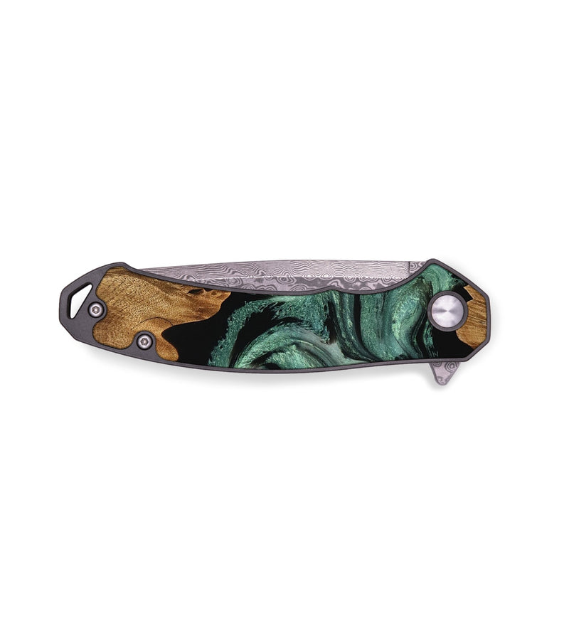EDC Wood Pocket Knife - Yara (Green, 756406)