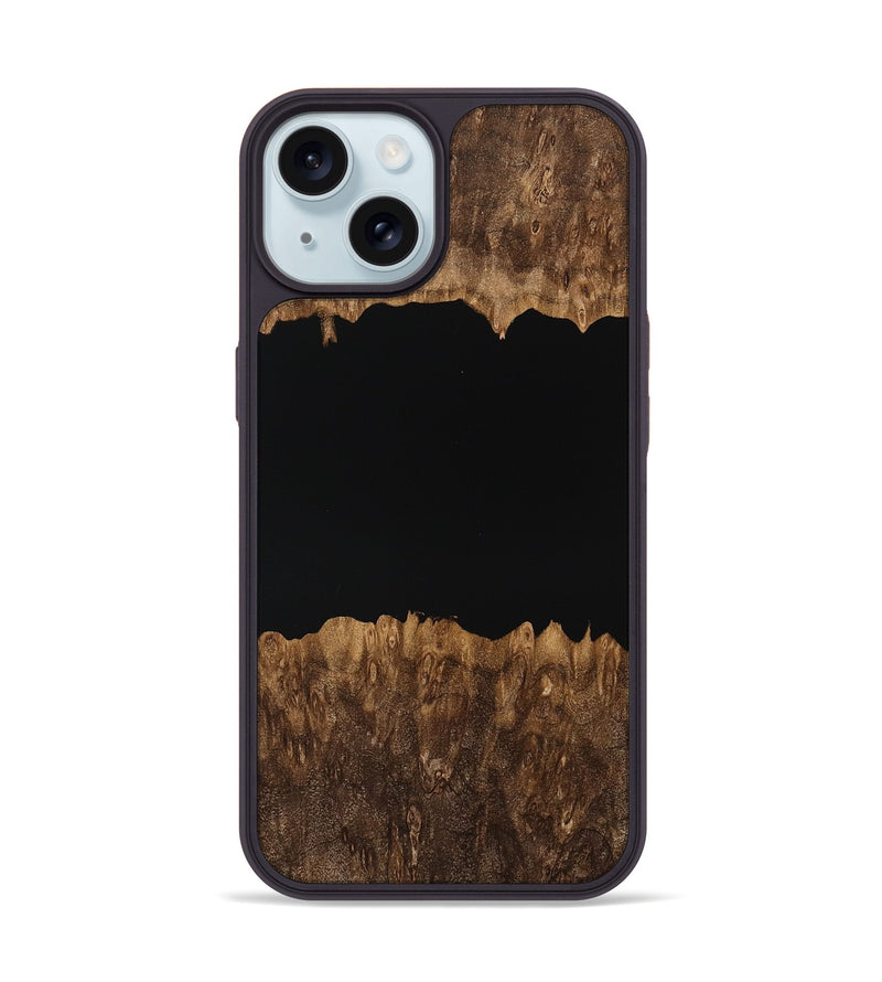 iPhone 15 Wood Phone Case - Tamika (Wood Burl, 756528)