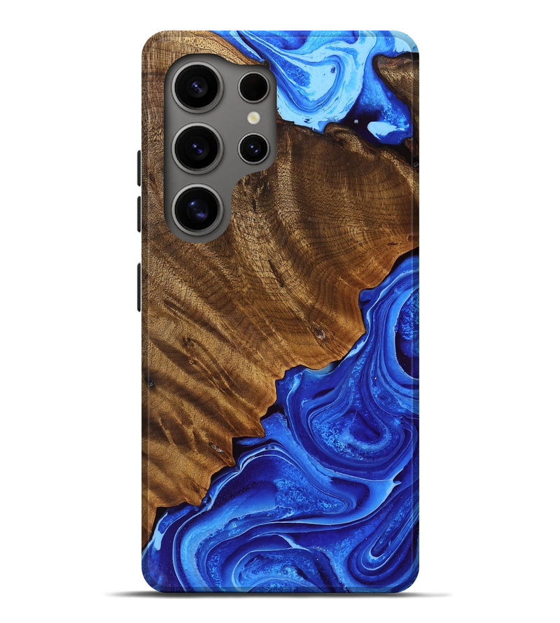 Galaxy S25 Ultra Wood Live Edge Phone Case - Luz (Blue, 756542)