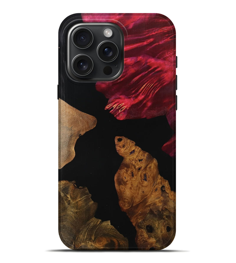 iPhone 16 Pro Max Wood Live Edge Phone Case - Alyse (Wood Burl, 756543)
