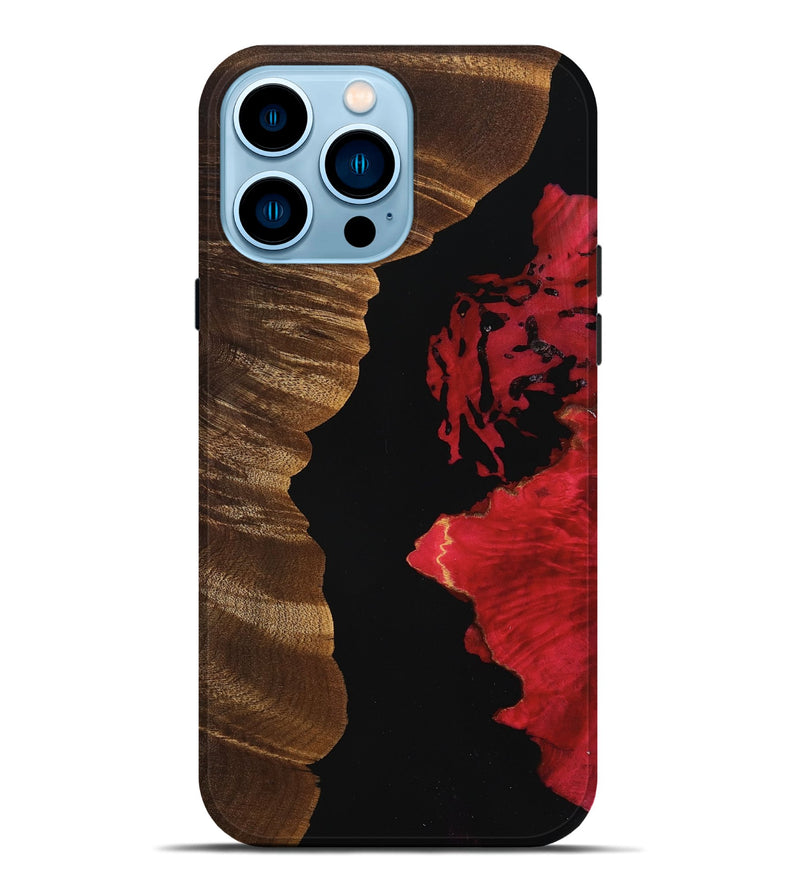 iPhone 14 Pro Max Wood Live Edge Phone Case - Vickey (Wood Burl, 756548)