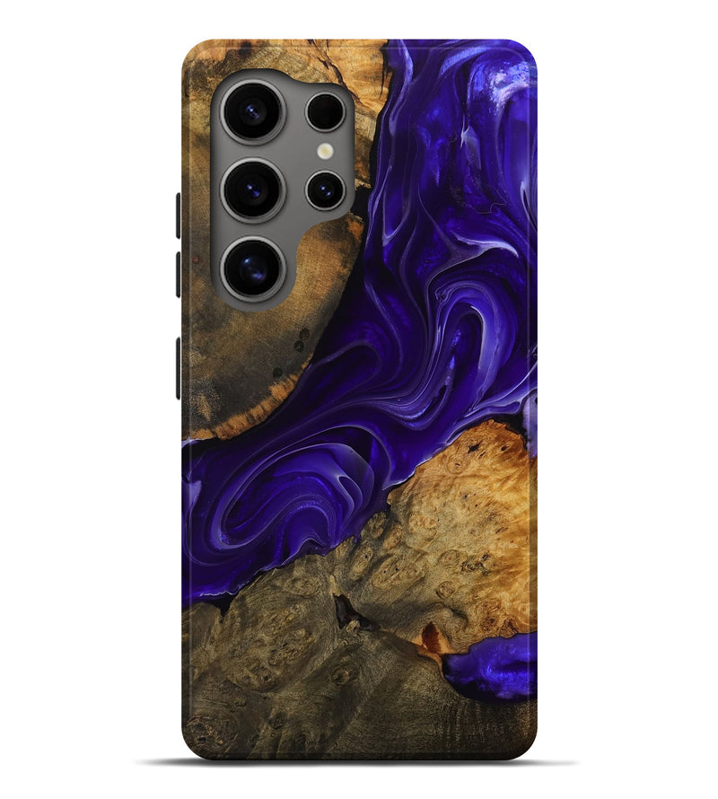 Galaxy S25 Ultra Wood Live Edge Phone Case - Jude (Purple, 756581)