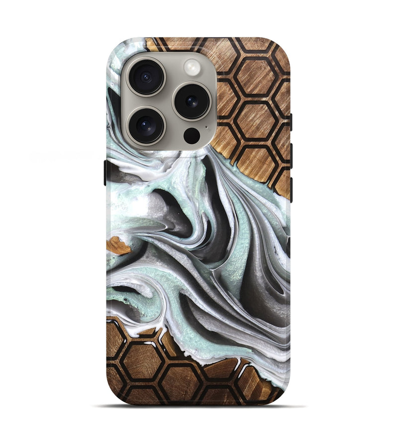 iPhone 16 Pro Wood Live Edge Phone Case - Cassian (Pattern, 756583)