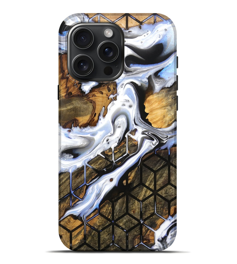 iPhone 16 Pro Max Wood Live Edge Phone Case - Maryjo (Pattern, 756584)