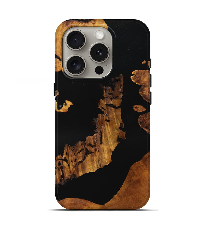 iPhone 16 Pro Wood Live Edge Phone Case - Quinten (Wood Burl, 756591)
