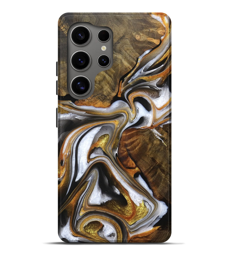 Galaxy S25 Ultra Wood Live Edge Phone Case - Duncan (Black & White, 756598)