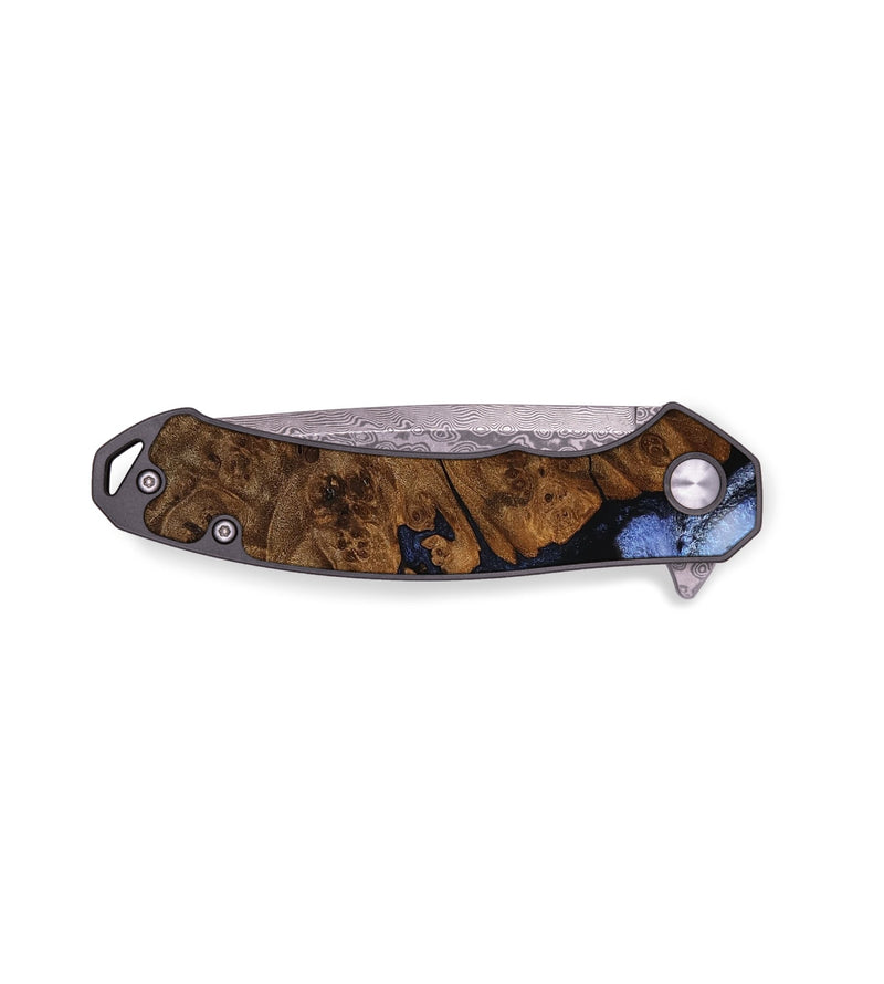 EDC Wood Pocket Knife - Alyson (Blue, 756617)