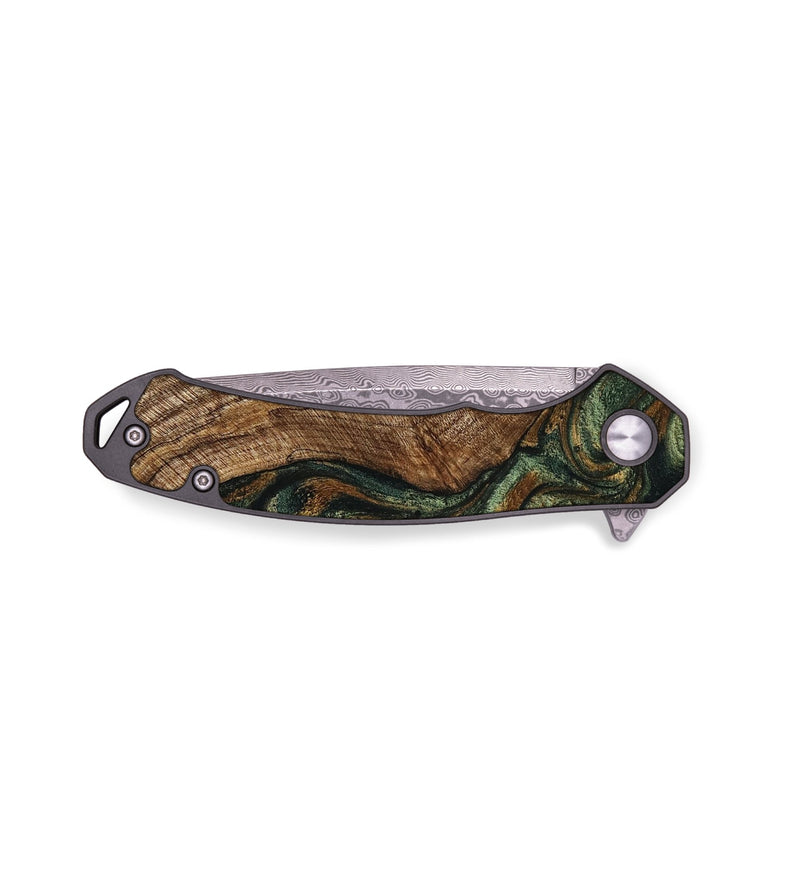 EDC Wood Pocket Knife - Buster (Green, 756660)