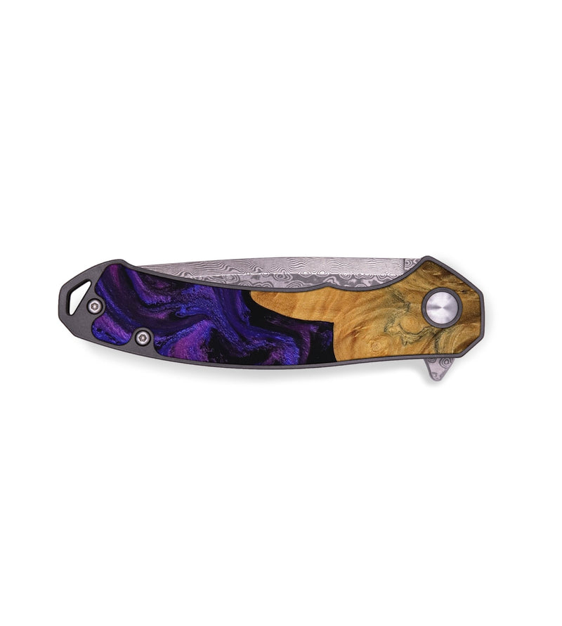EDC Wood Pocket Knife - Leon (Purple, 756692)