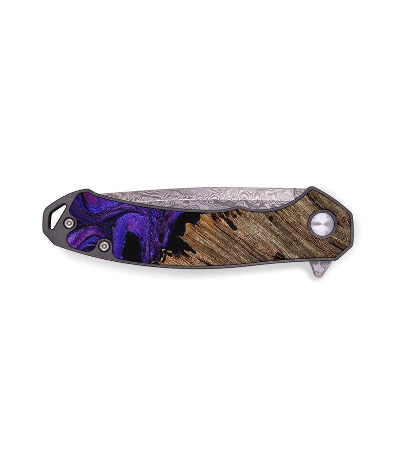 EDC Wood Pocket Knife - Madonna (Purple, 756694)