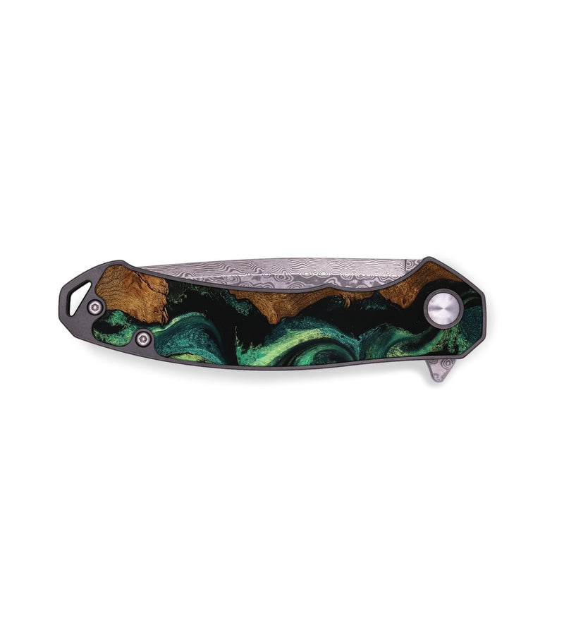EDC Wood Pocket Knife - Shea (Green, 756871)