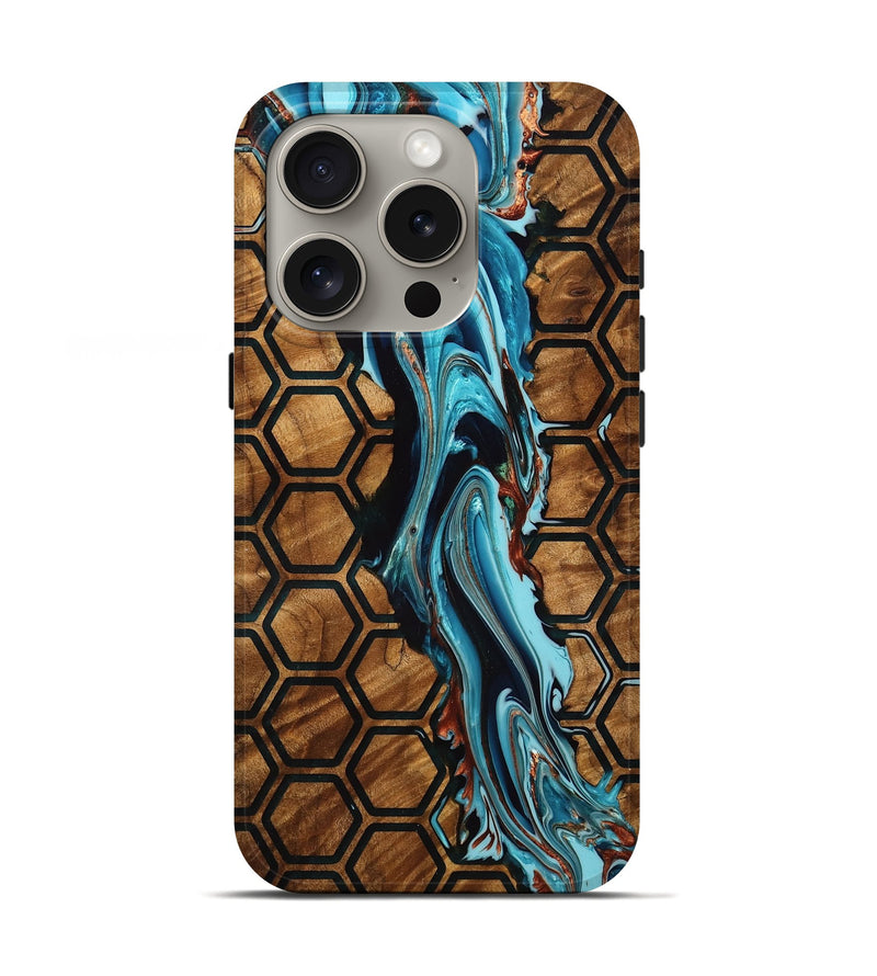 iPhone 16 Pro Wood Live Edge Phone Case - Bert (Pattern, 756978)