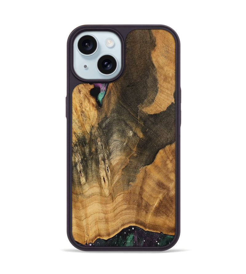 iPhone 15 Wood Phone Case - Buster (Cosmos, 757021)