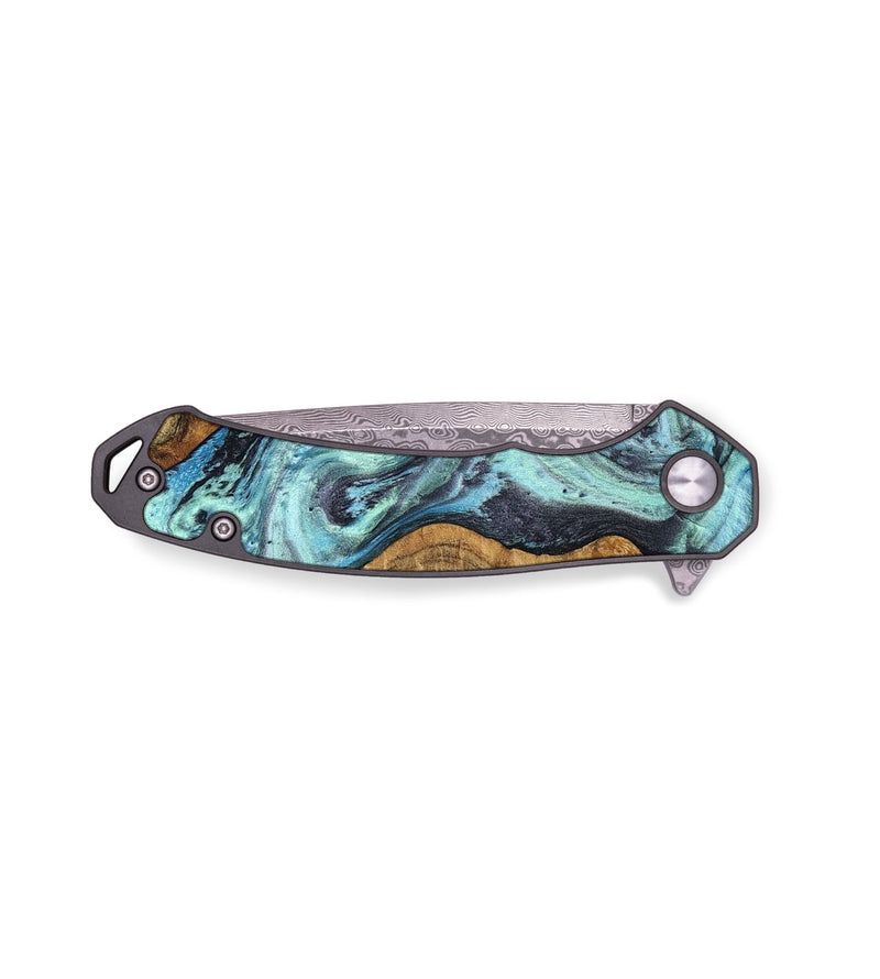 EDC Wood Pocket Knife - Paxton (Blue, 757081)