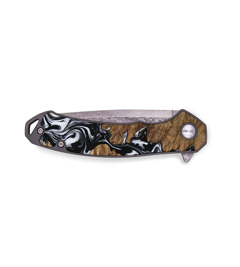 EDC Wood Pocket Knife - Kahlil (Black & White, 757088)