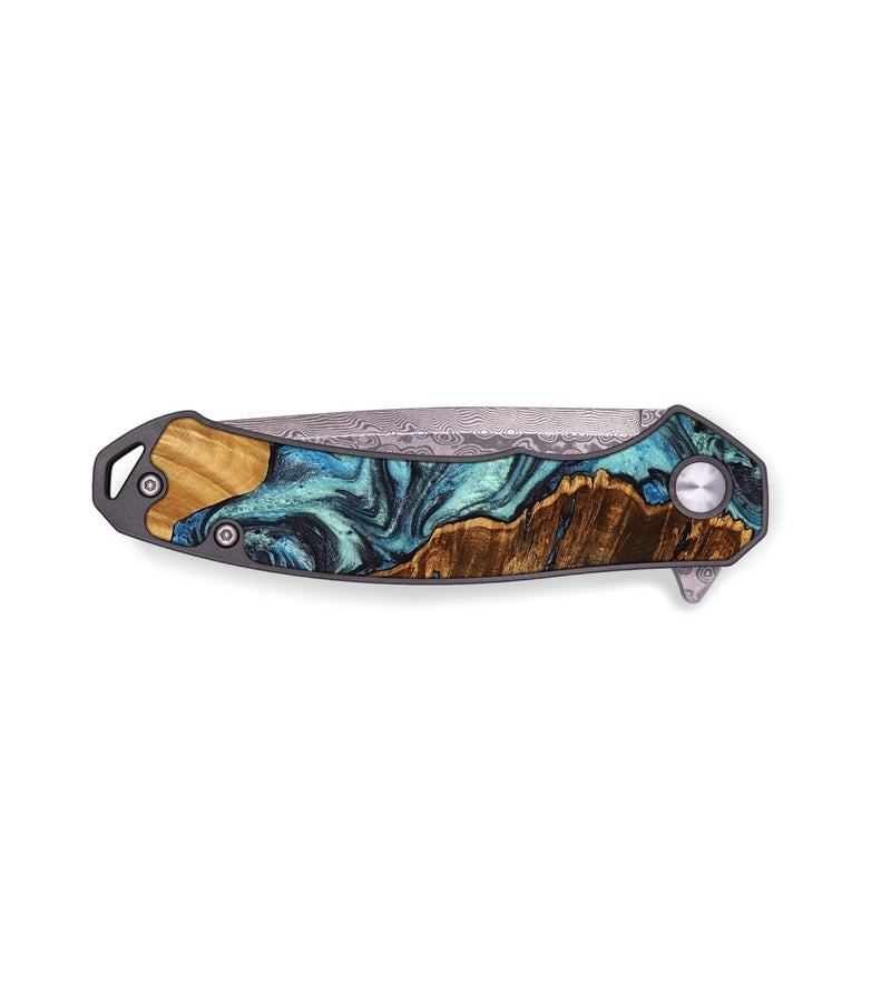 EDC Wood Pocket Knife - Madilyn (Blue, 757110)