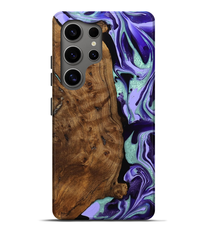 Galaxy S25 Ultra Wood Live Edge Phone Case - Pablo (Purple, 757154)
