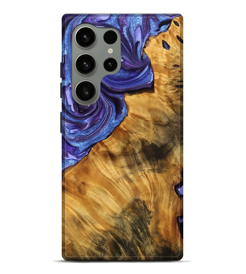 Galaxy S24 Ultra Wood Live Edge Phone Case - Rodrigo (Purple, 757168)