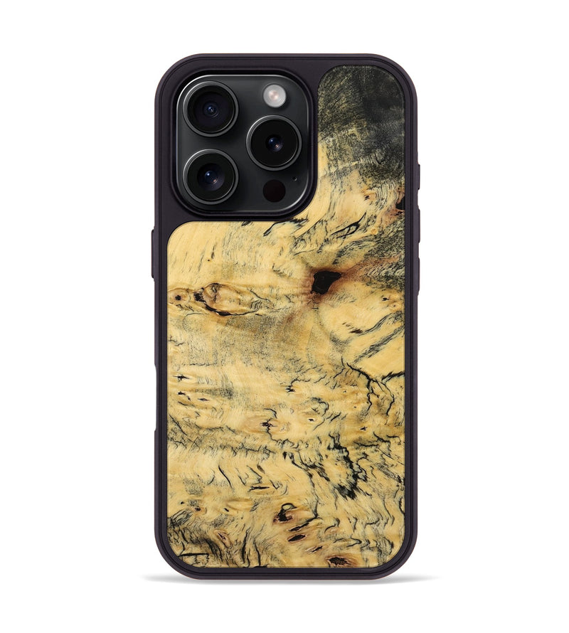 iPhone 16 Pro Wood Phone Case - Liddie (Wood Burl, 757185)