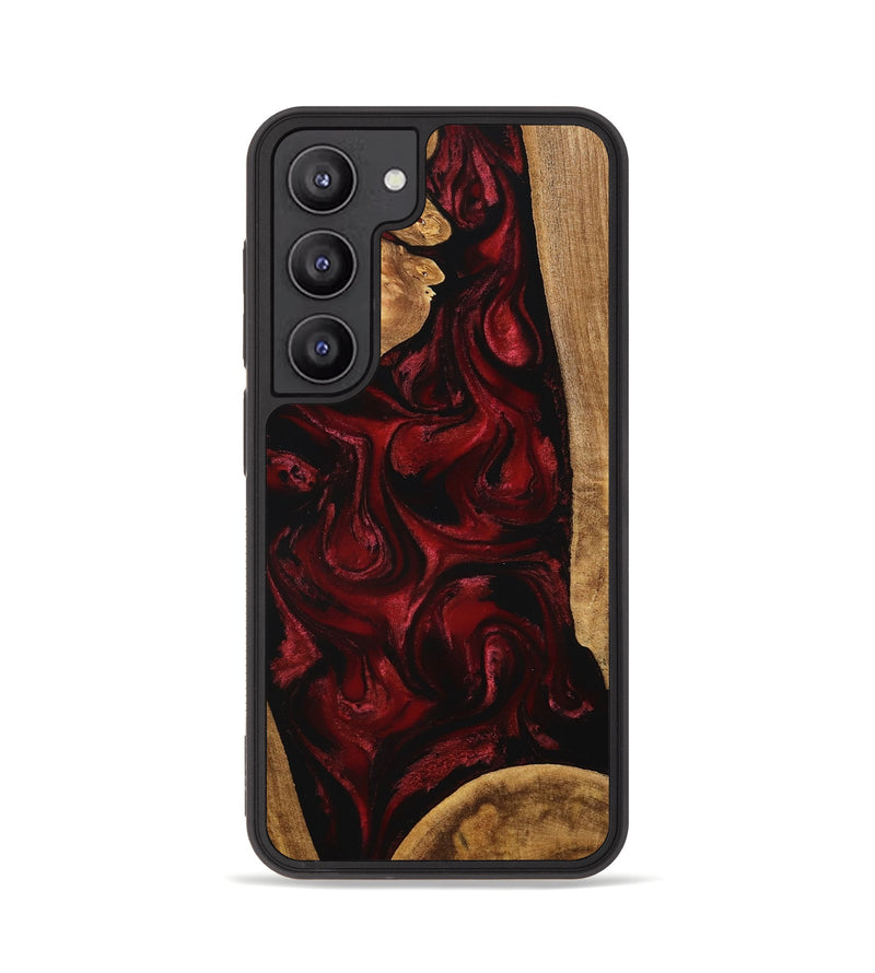 Galaxy S23 Wood Phone Case - Michell (Red, 757338)