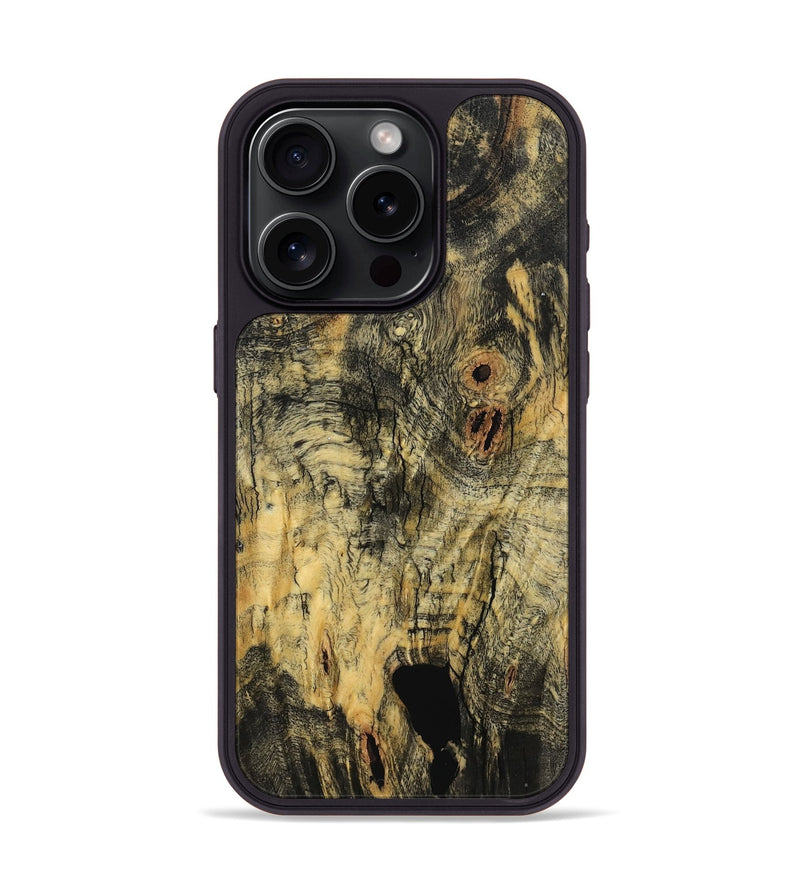 iPhone 15 Pro Wood Phone Case - Orpha (Wood Burl, 757377)