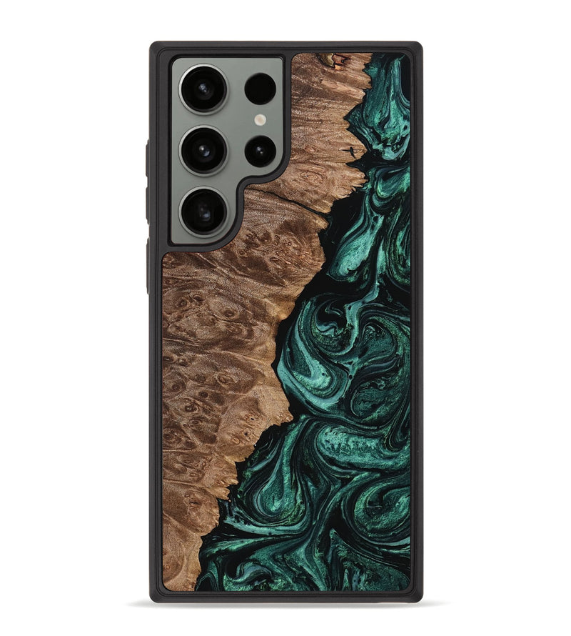 Galaxy S23 Ultra Wood Phone Case - Marta (Green, 757501)