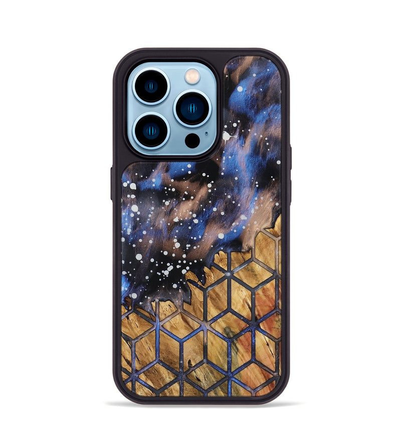iPhone 14 Pro Wood Phone Case - Ann (Cosmos, 757563)