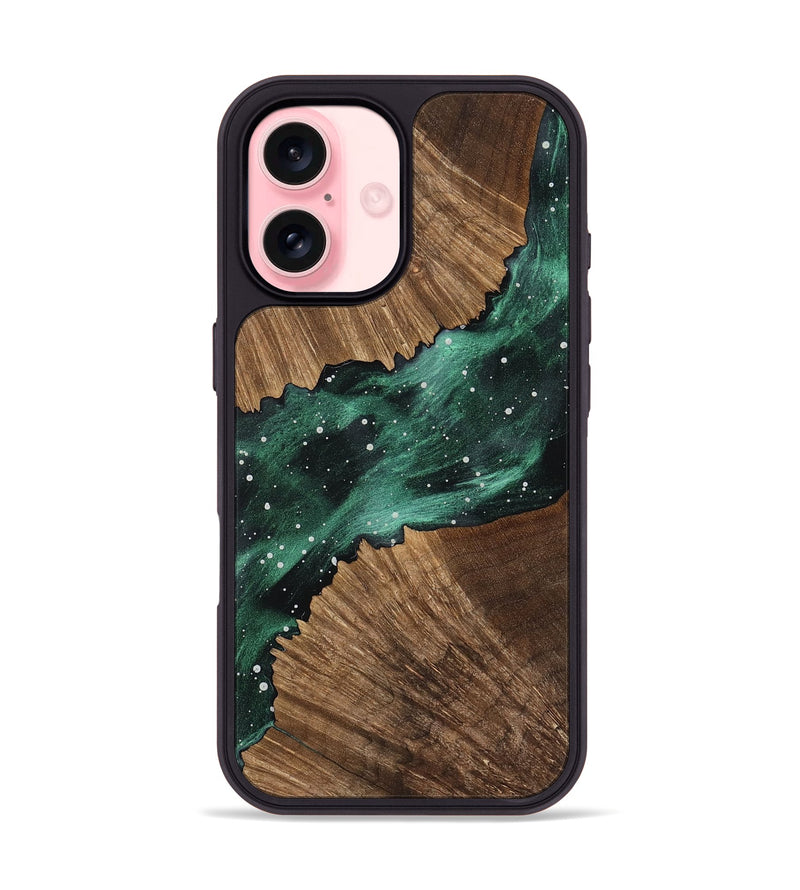 iPhone 16 Wood Phone Case - Dequan (Cosmos, 757572)