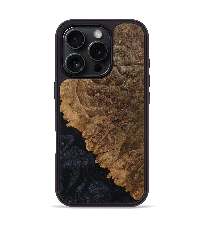 iPhone 16 Pro Wood Phone Case - Wells (Wood Burl, 757699)