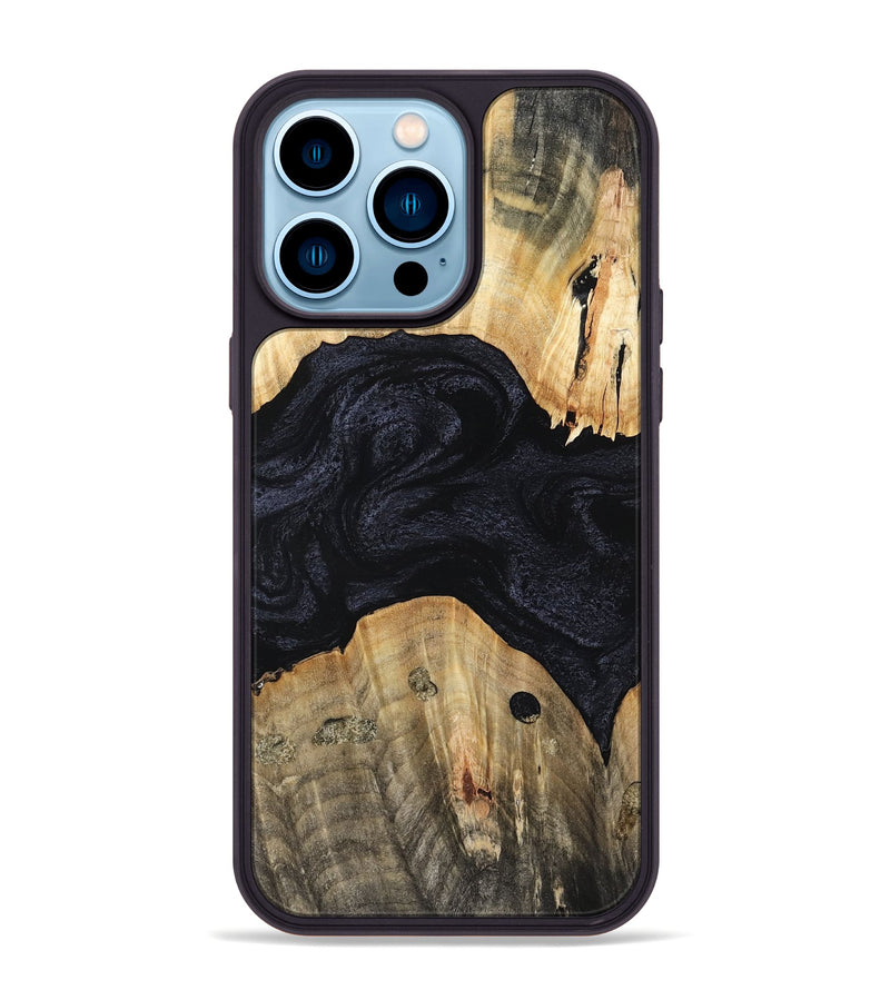 iPhone 14 Pro Max Wood Phone Case - Evalyn (Wood Burl, 757701)