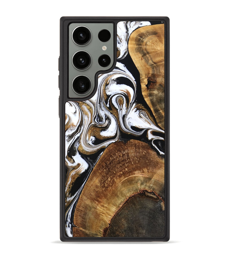 Galaxy S23 Ultra Wood Phone Case - Katelyn (Black & White, 757750)