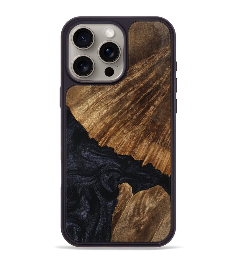 iPhone 16 Pro Max Wood Phone Case - Stacia (Wood Burl, 757767)