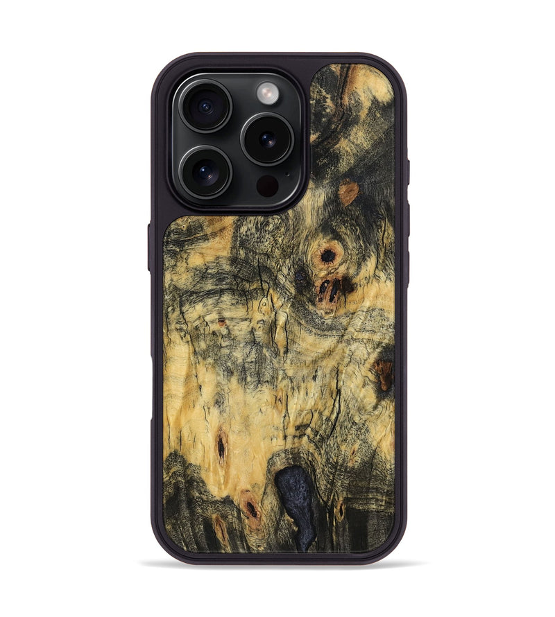 iPhone 16 Pro Wood Phone Case - Damon (Wood Burl, 757796)