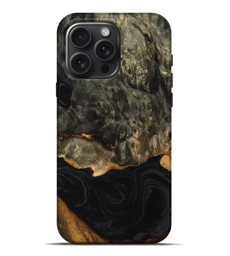 iPhone 16 Pro Max Wood Live Edge Phone Case - Yahaira (Wood Burl, 757875)