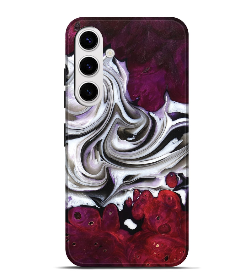 Galaxy S25 Plus Wood Live Edge Phone Case - Jeanie (Purple, 757876)