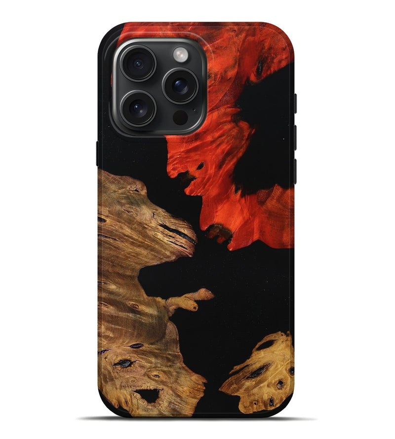 iPhone 16 Pro Max Wood Live Edge Phone Case - Breanne (Wood Burl, 757885)