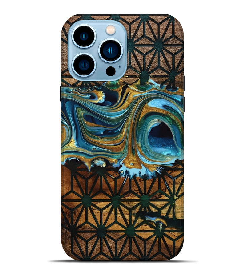 iPhone 14 Pro Max Wood Live Edge Phone Case - Carissa (Pattern, 757897)