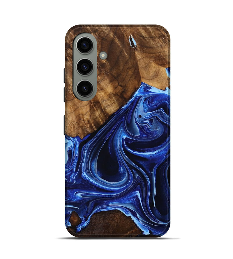 Galaxy S24 Wood Live Edge Phone Case - Siobhan (Blue, 757904)