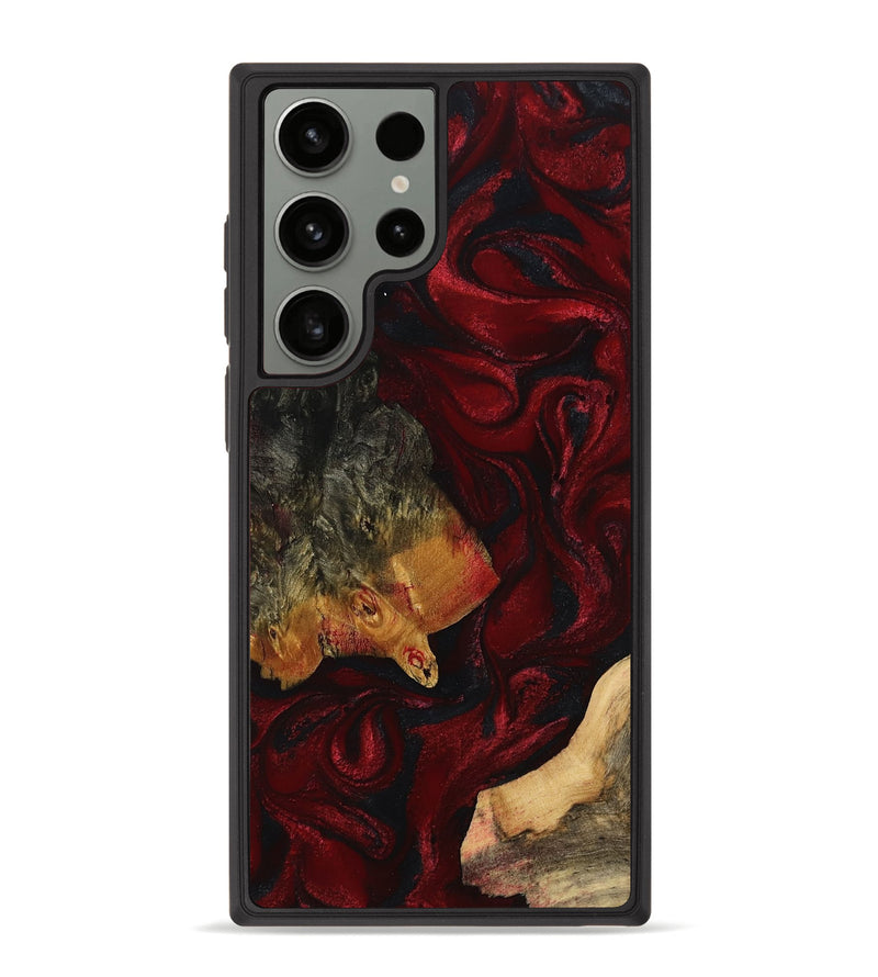 Galaxy S23 Ultra Wood Phone Case - Omarion (Red, 758067)
