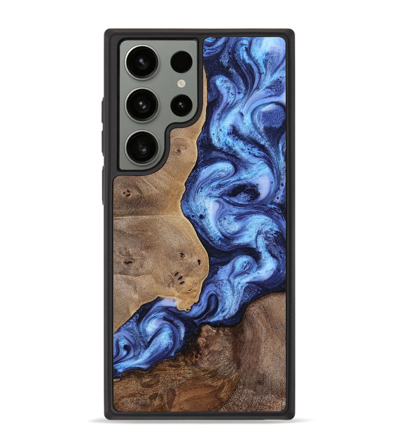 Galaxy S23 Ultra Wood Phone Case - Amoura (Blue, 758233)