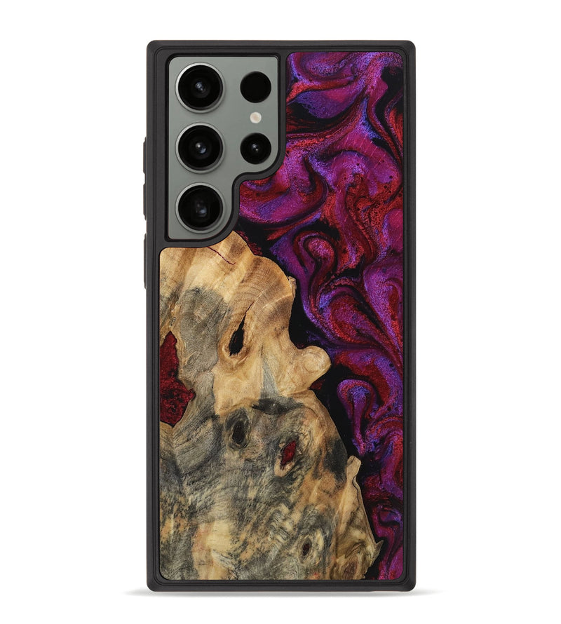 Galaxy S23 Ultra Wood Phone Case - Rhoda (Red, 758237)
