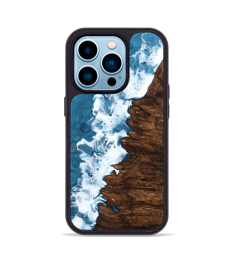 iPhone 14 Pro Wood Phone Case - Tristin (Coastal, 758340)