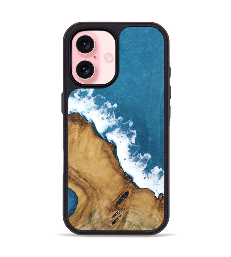 iPhone 16 Wood Phone Case - Tiffany (Coastal, 758365)