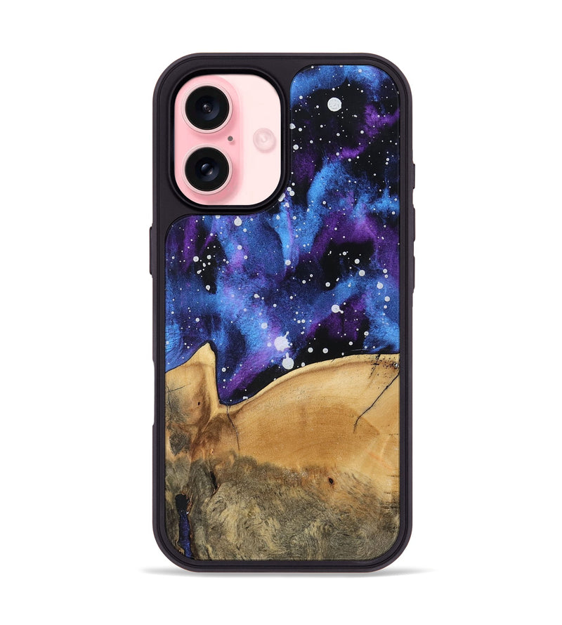 iPhone 16 Wood Phone Case - Natalee (Cosmos, 758382)